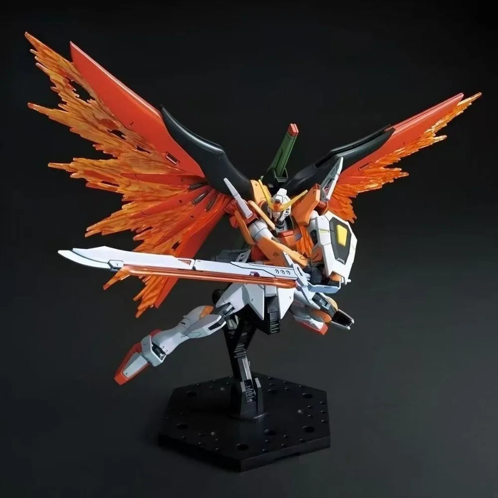 Gundam HG 1/144 Destiny Heine Custom Action Figure Anime Mecha Model Kit with Wings of Light Assembly Robot Collectible Kid Gift
