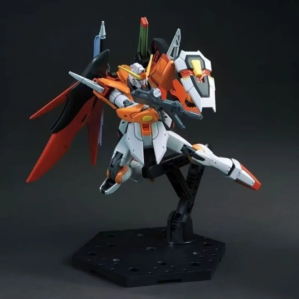 Gundam HG 1/144 Destiny Heine Custom Action Figure Anime Mecha Model Kit with Wings of Light Assembly Robot Collectible Kid Gift