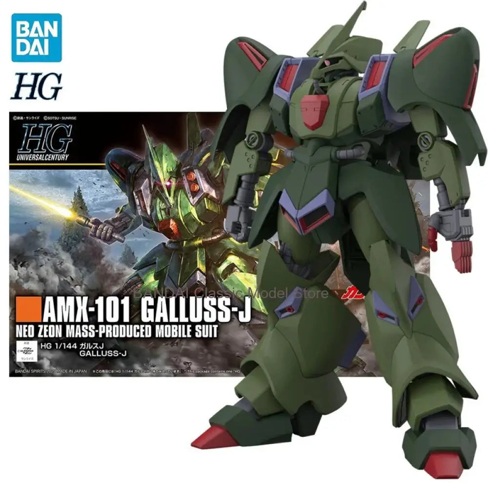 In Stock BANDAI HG 1/144 Mobile Suit Zeta Gundam AMX-101 Galluss-J Anime Action Figures Assembly Model Collection Toy